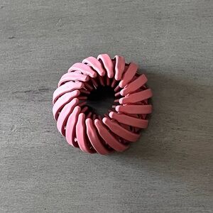 Dark Pink Raspberry Matte Messy Updo Ponytail Extra Hold 1" Birds Nest Hair Clip